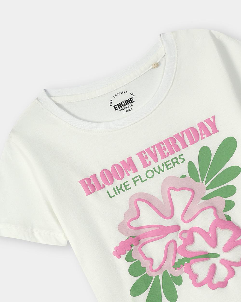 Engine Girls T Shirt VKT165-506-WHT