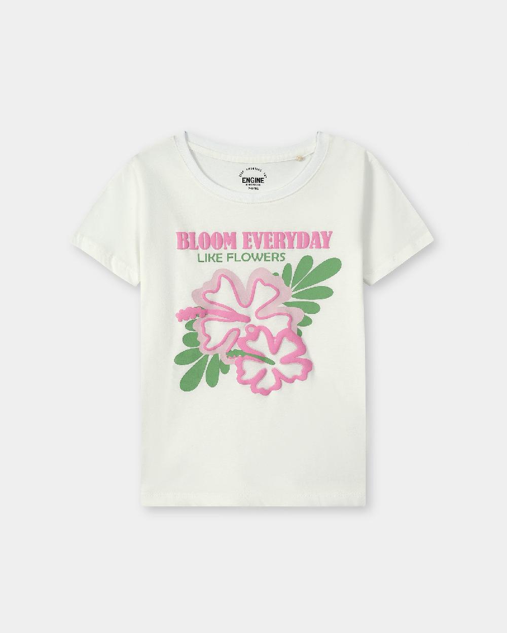 engine Girls T Shirt VKT165-506-WHT