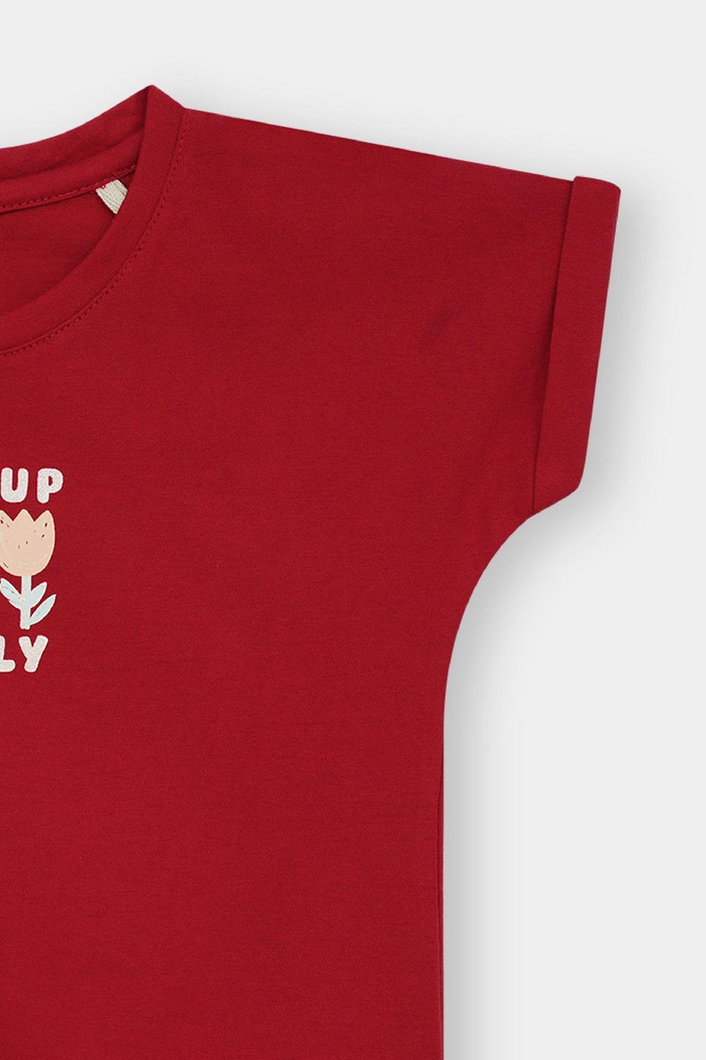 Engine Girls T Shirt VTT253-3YR-RED