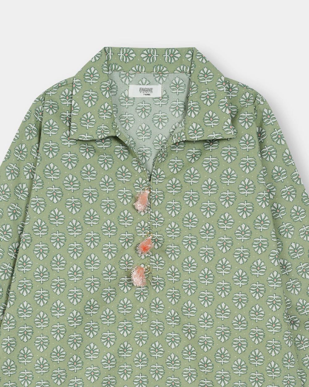 Engine Girls Top KW5010-K02-OLV