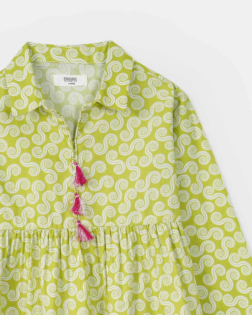 Engine Girls Top VKW031-506-GRN