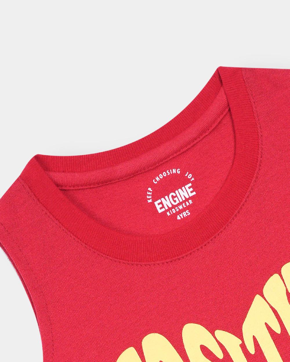 Engine Girls Top VTT149-2YR-RED