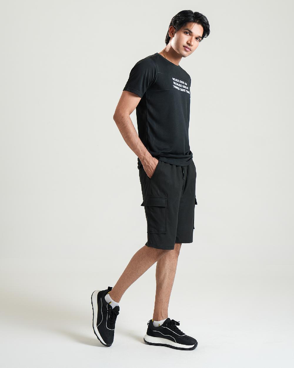 Engine Men Active Wear Tee MT5083-00L-BLK