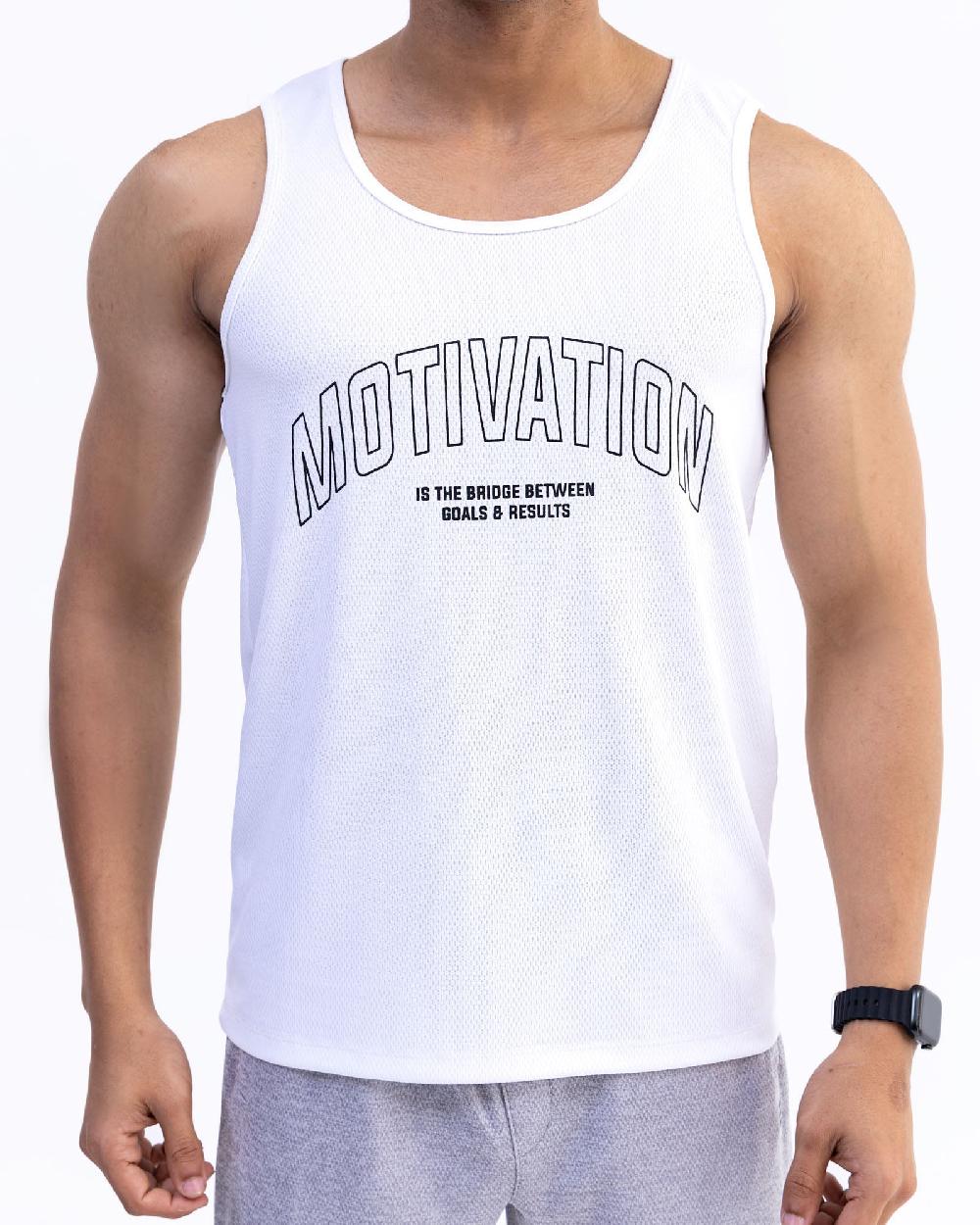 engine Men Active Wear Vest MT5058-00S-WHT