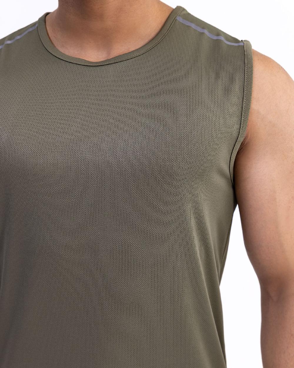 Engine Men Active Wear Vest MT5078-00S-OLV