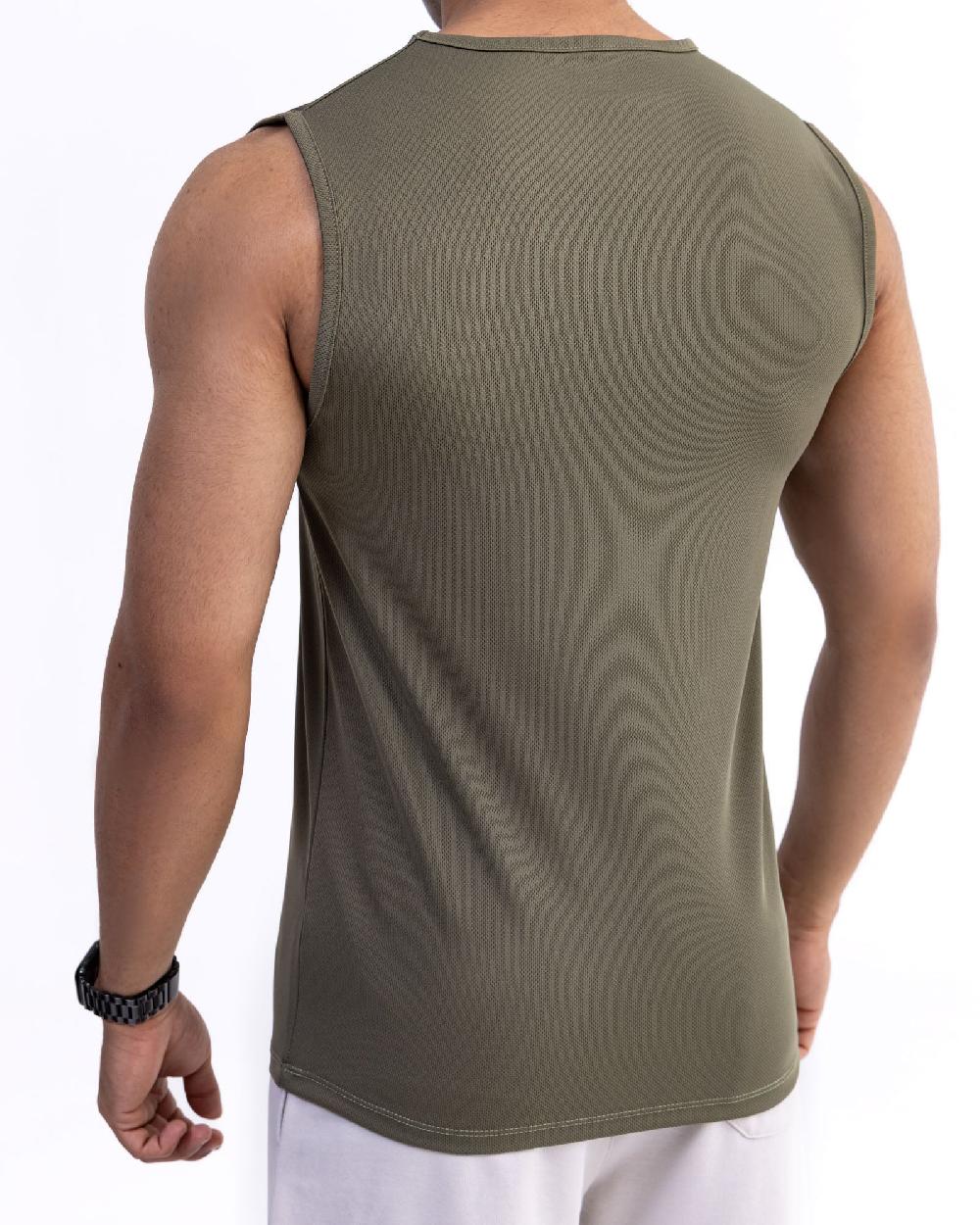 Engine Men Active Wear Vest MT5078-00S-OLV