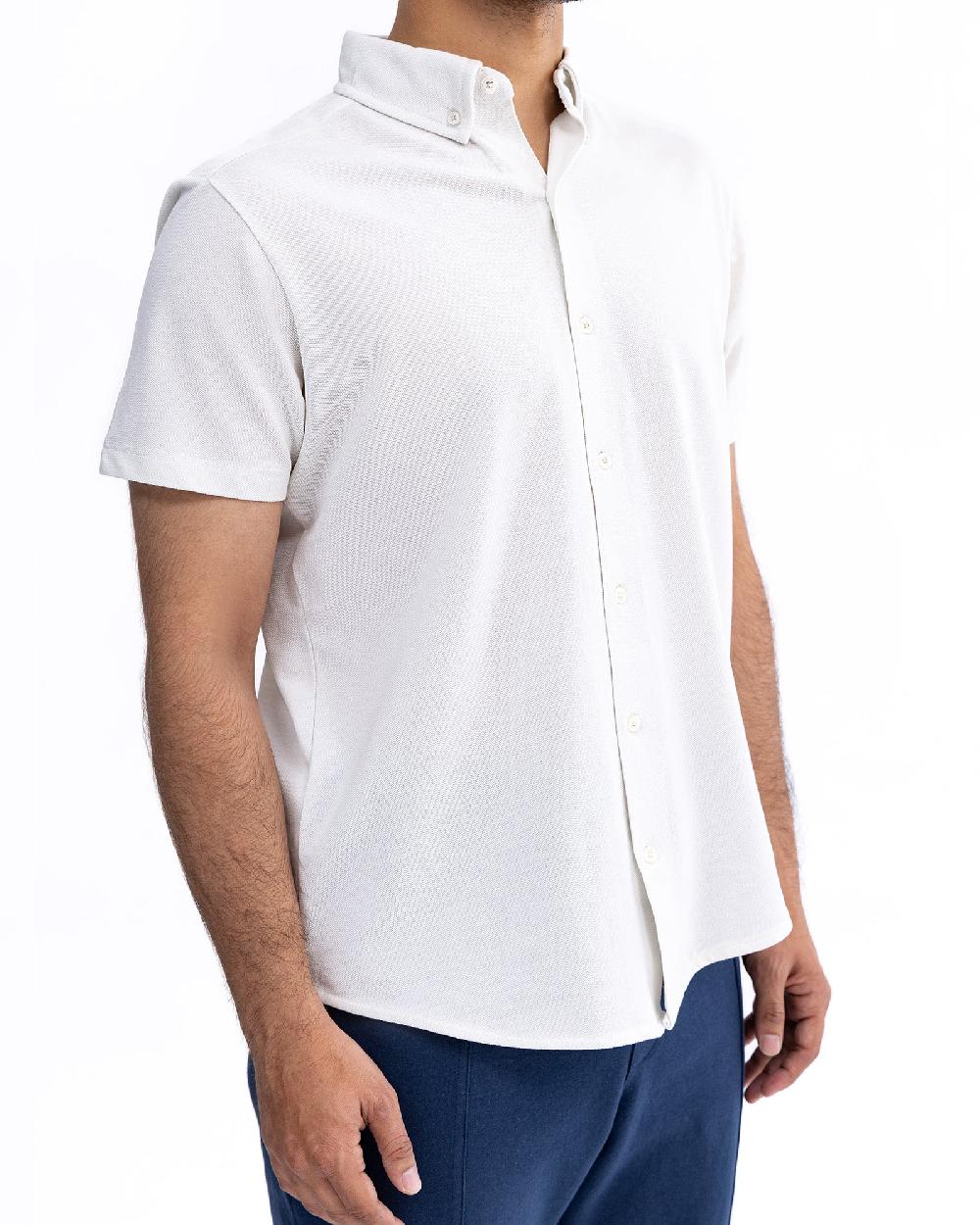 Engine Men Basic Button Down FT5095-00L-WHT