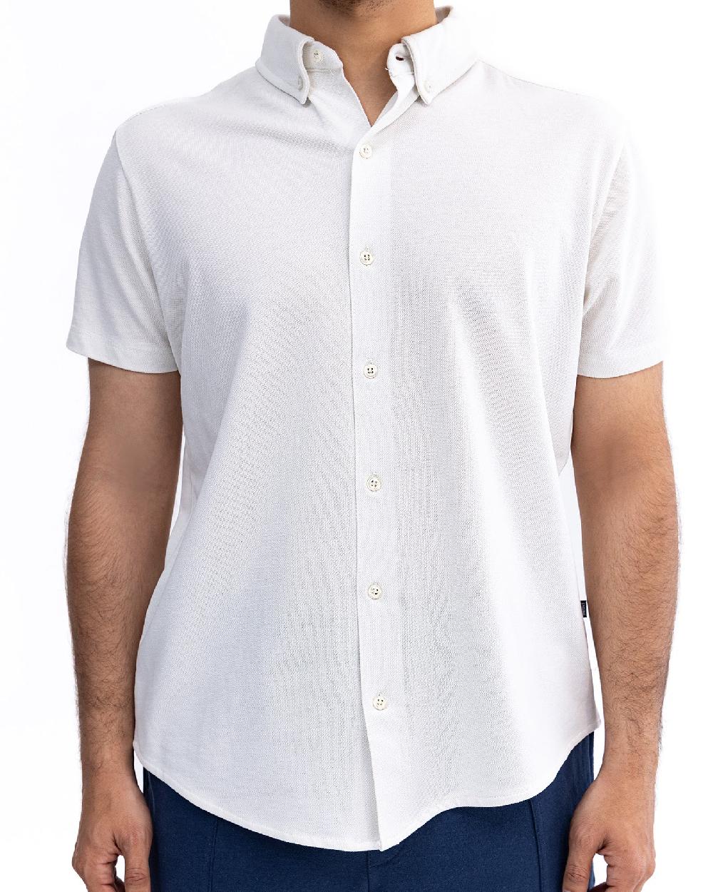 engine Men Basic Button Down FT5095-00L-WHT