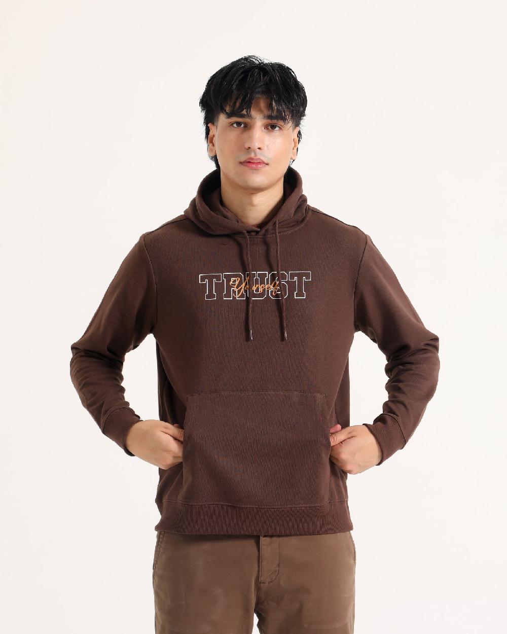 engine Men Basic Hoodie Upper FR4002-00L-BRN