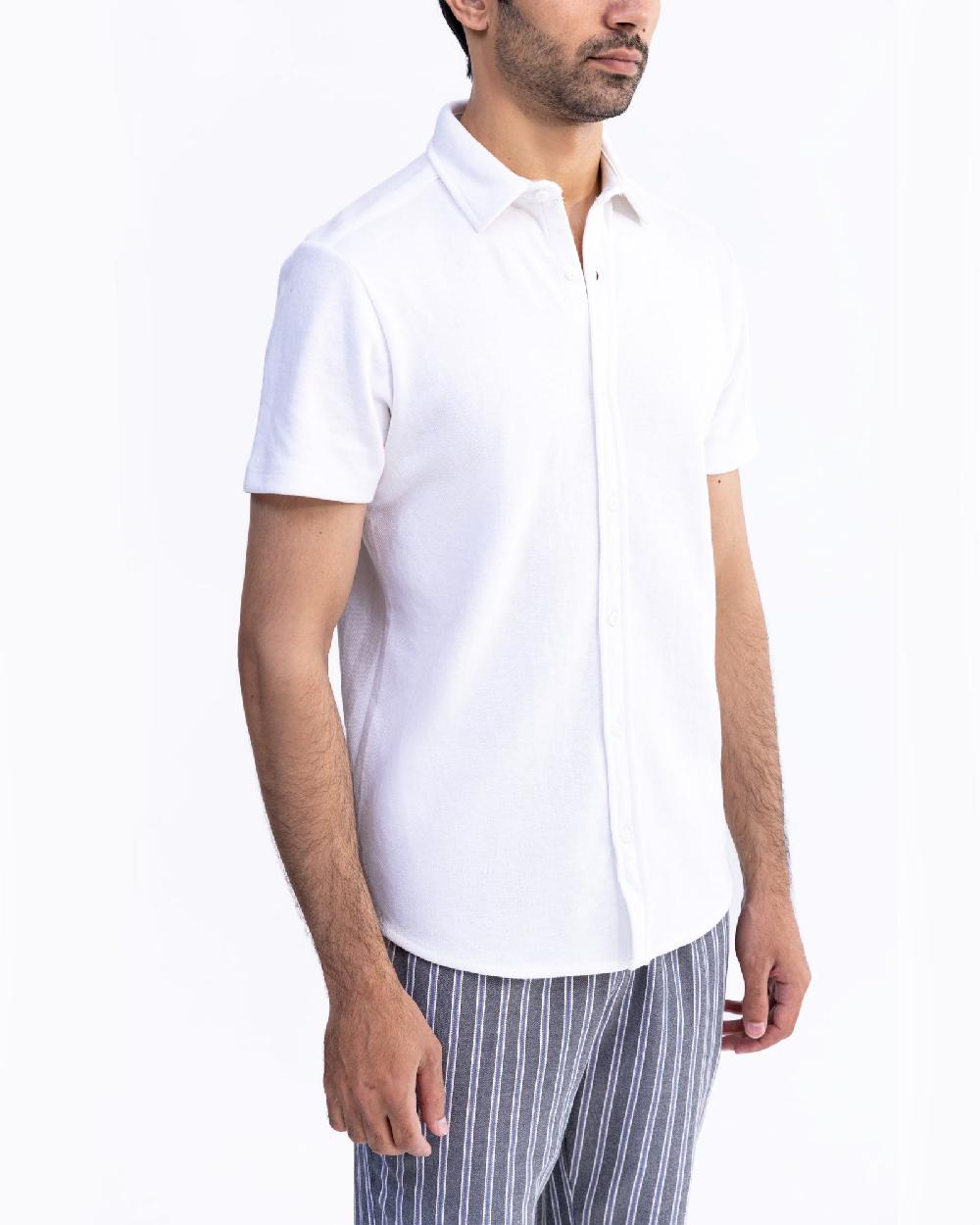 Engine Men Button Down FT5005-00L-WHT