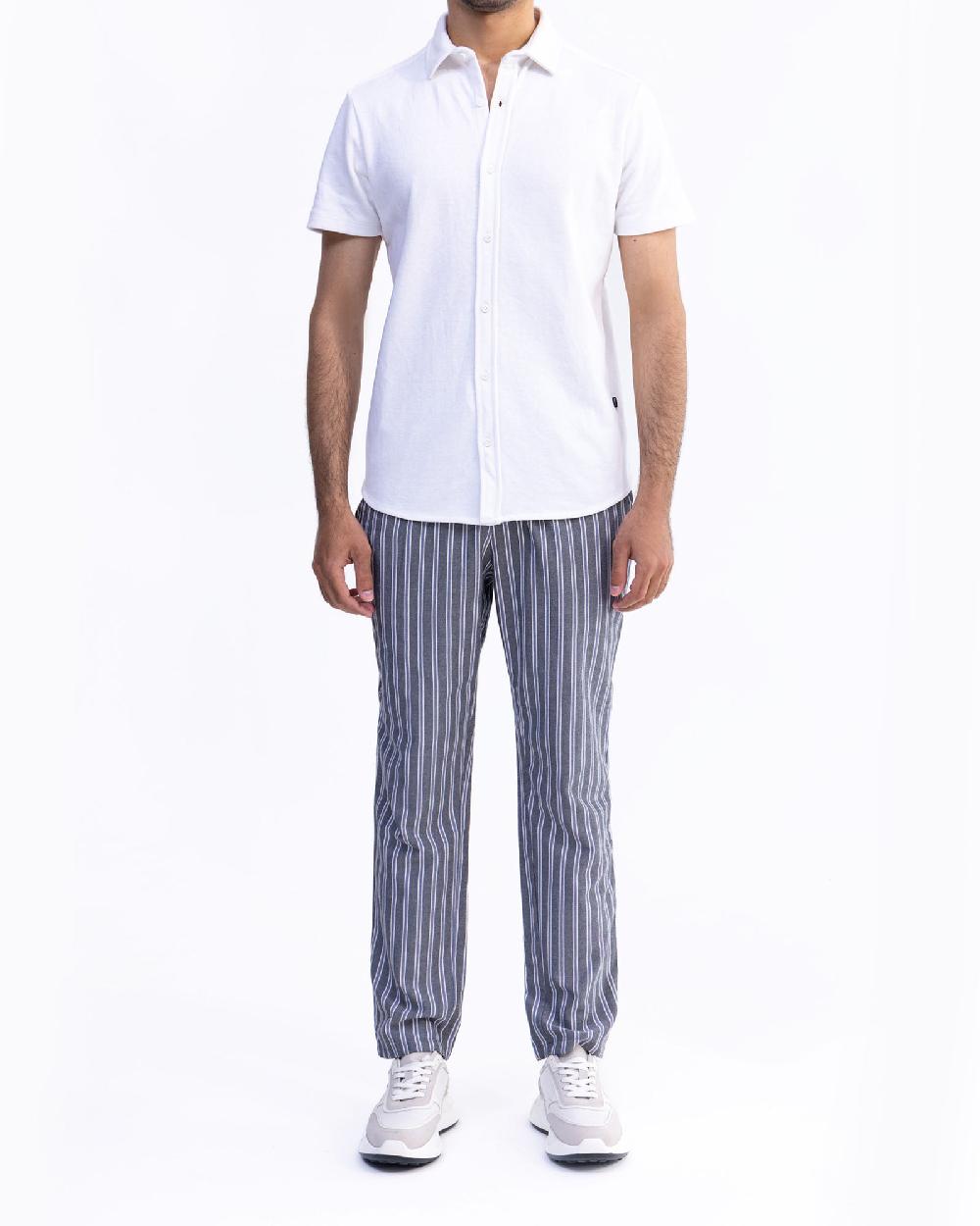 engine Men Button Down FT5005-00L-WHT