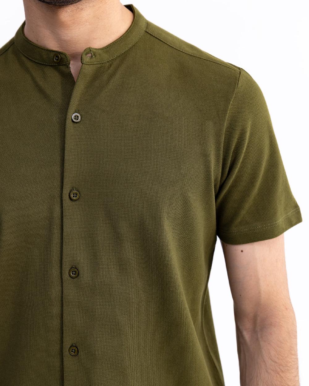 Engine Men Button Down FT5006-2XL-OLV