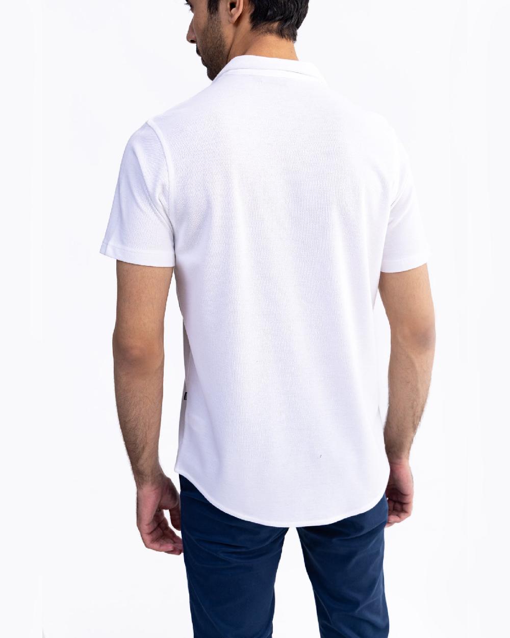 Engine Men Button Down FT5009-00L-WHT
