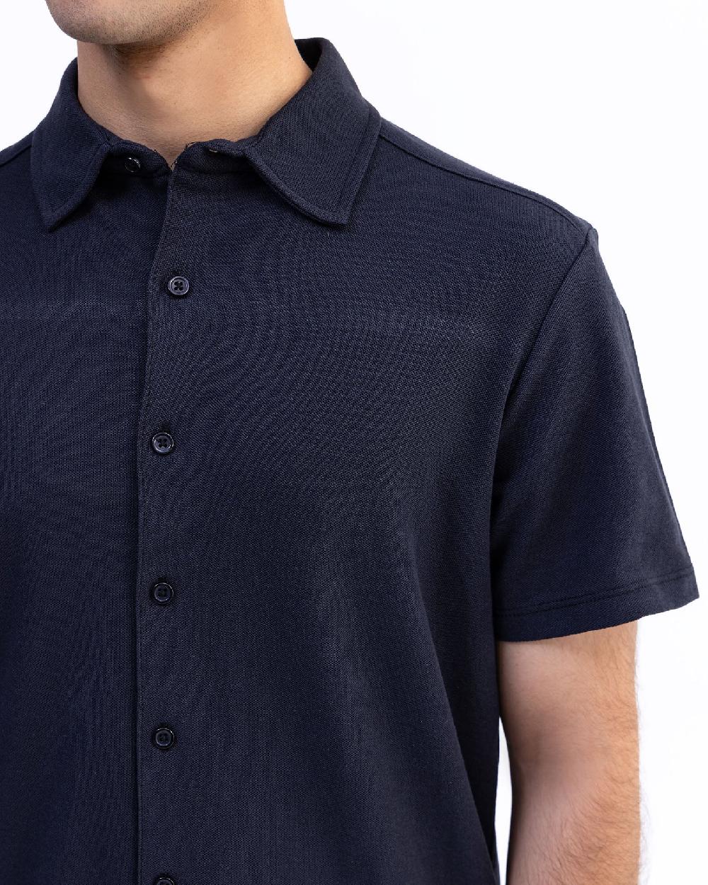 Engine Men Button Down FT5074-00L-BLK