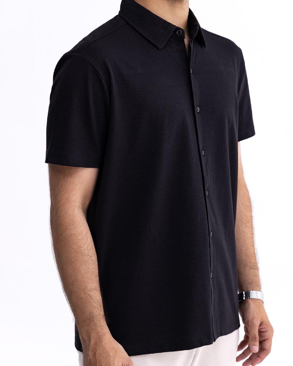 Engine Men Button Down FT5078-00L-BLK