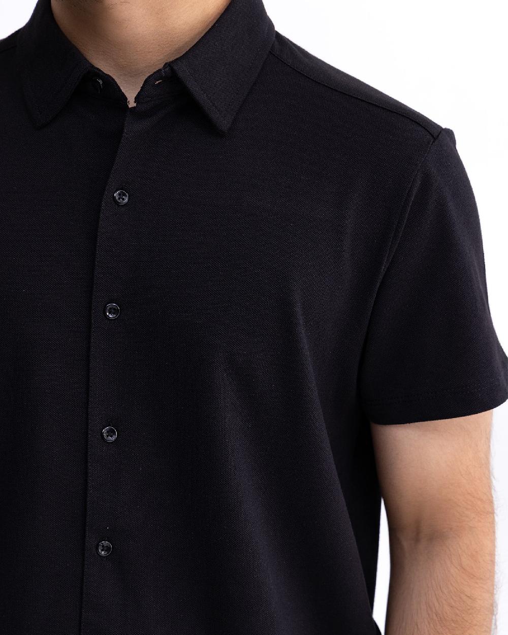 Engine Men Button Down FT5078-00L-BLK