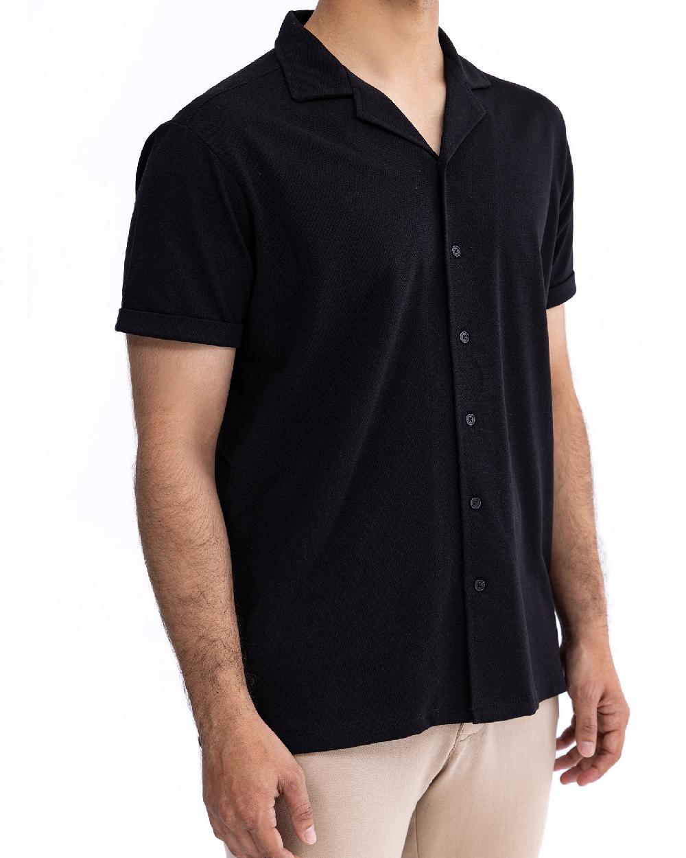 Engine Men Button Down FT5084-00L-BLK