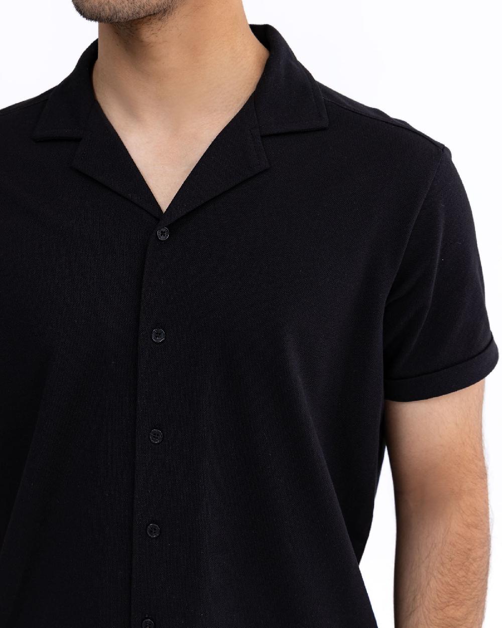 Engine Men Button Down FT5084-00L-BLK