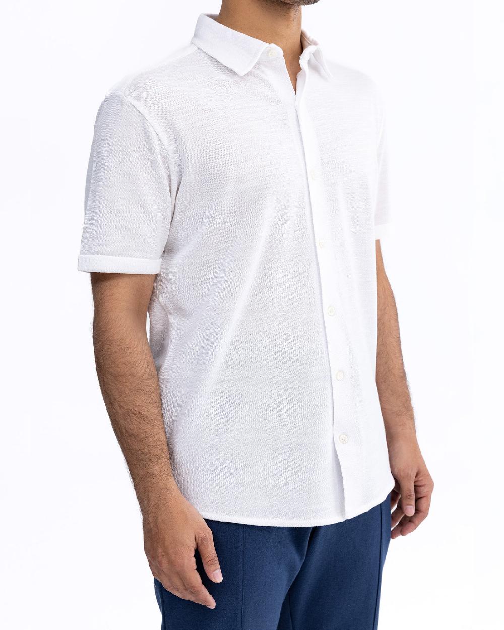 Engine Men Button Down FT5089-00L-WHT