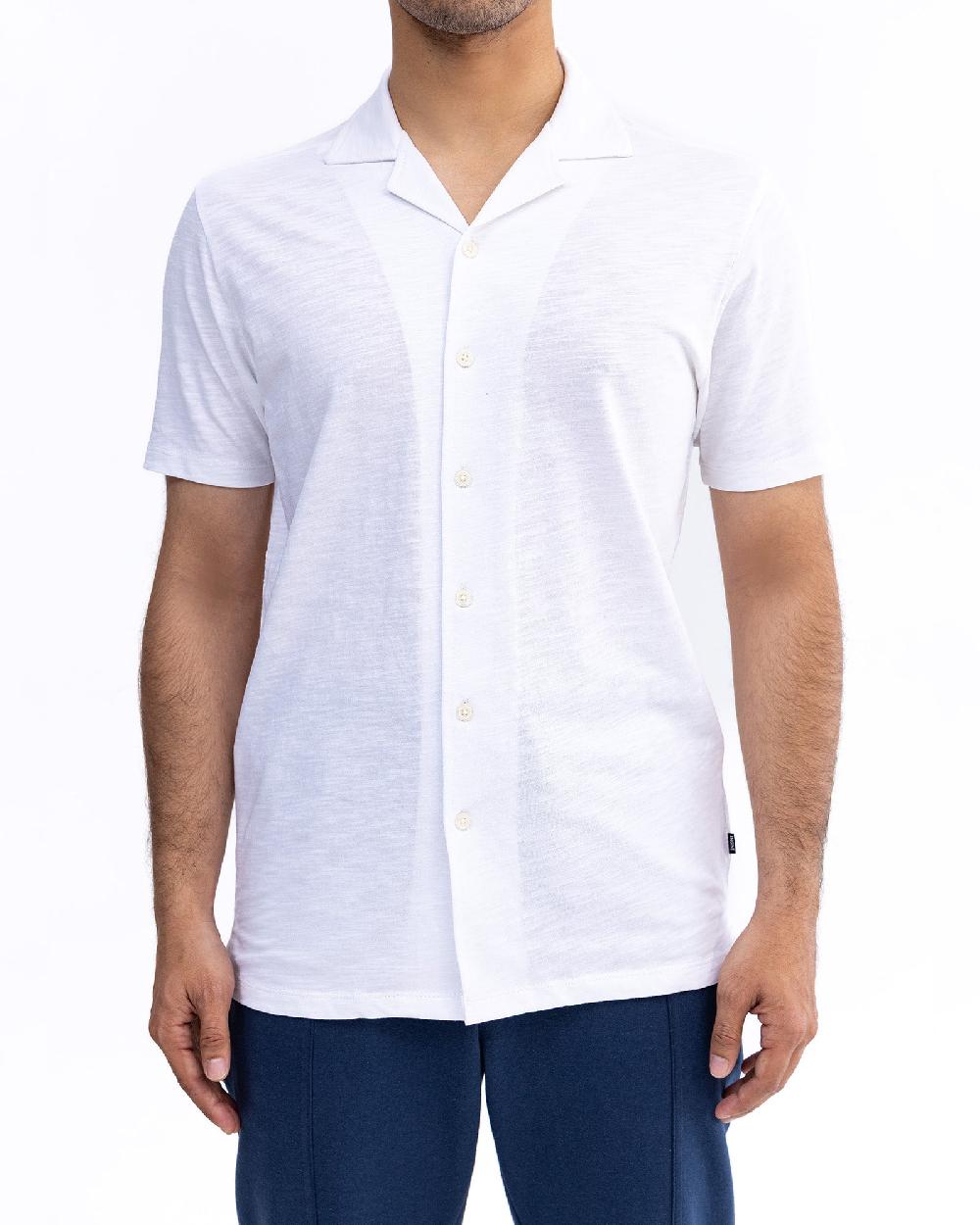 engine Men Button Down FT5092-00L-WHT