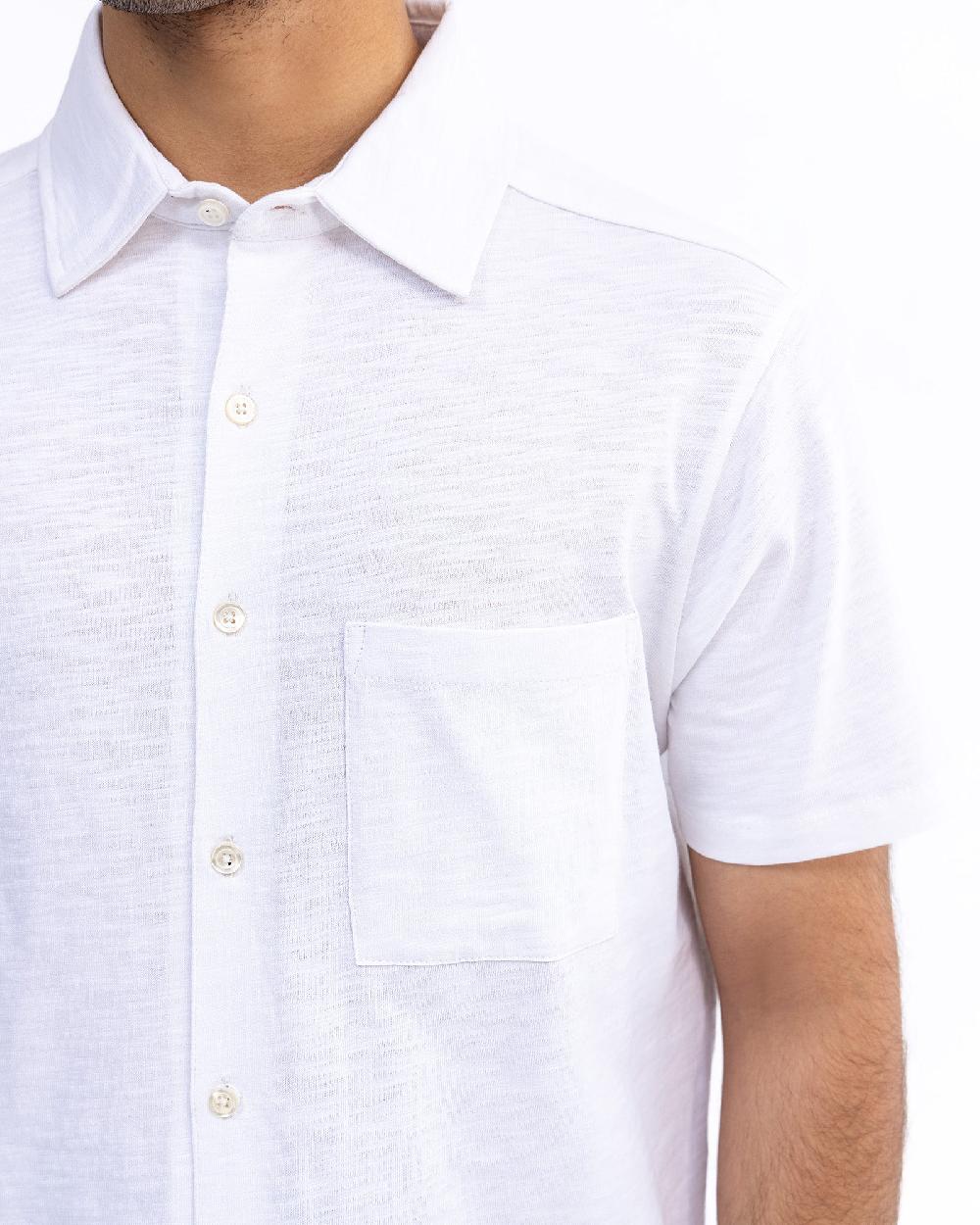 Engine Men Button Down FT5093-00L-WHT