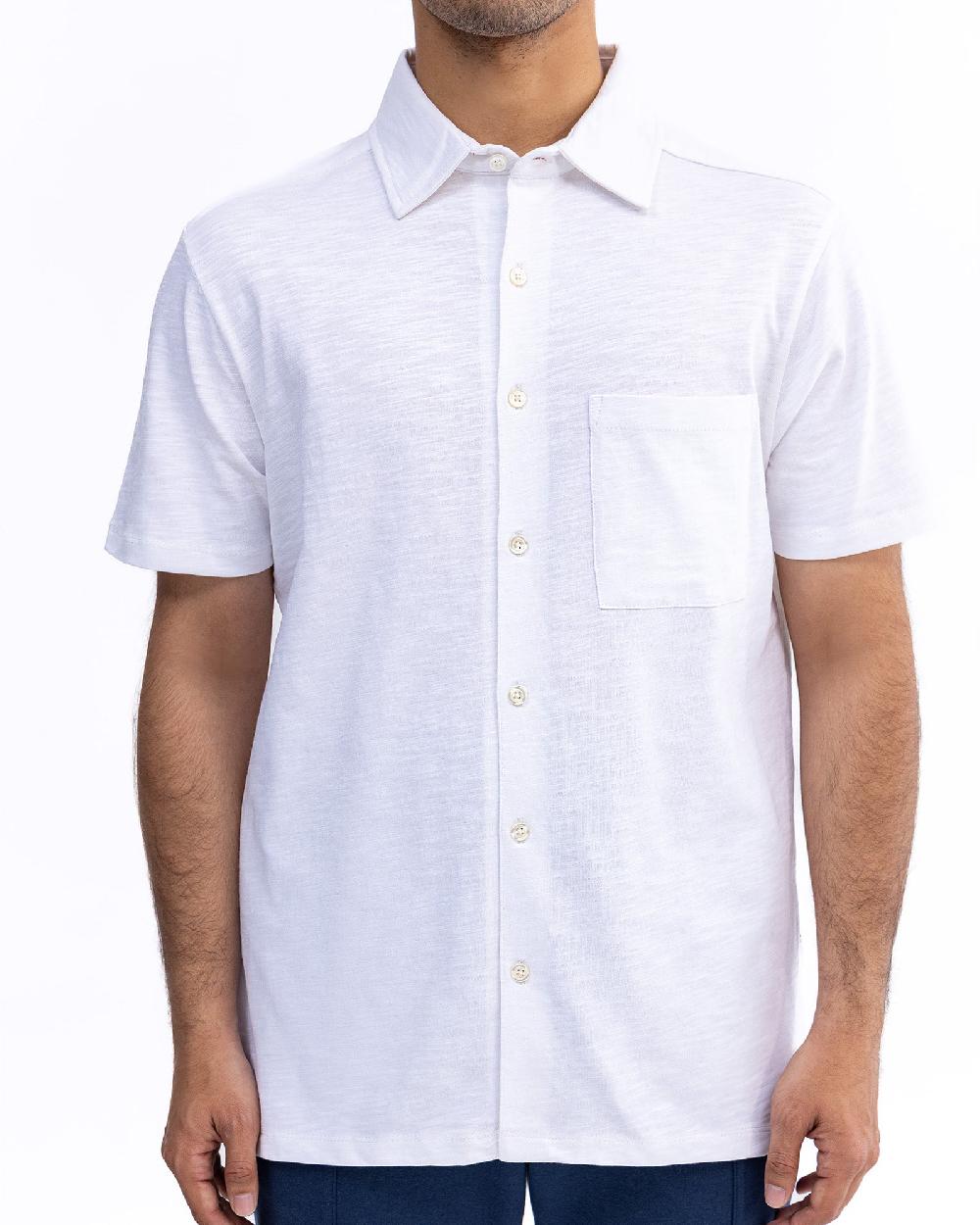 engine Men Button Down FT5093-00L-WHT