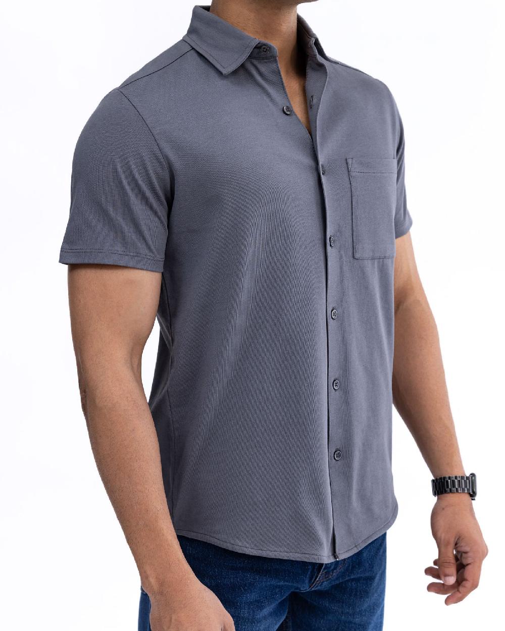 Engine Men Button Down FT5094-00L-GRY