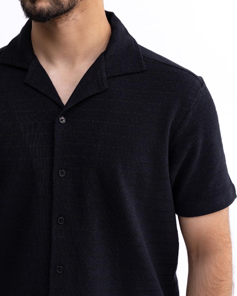 Engine Men Button Down FT5098-00L-BLK