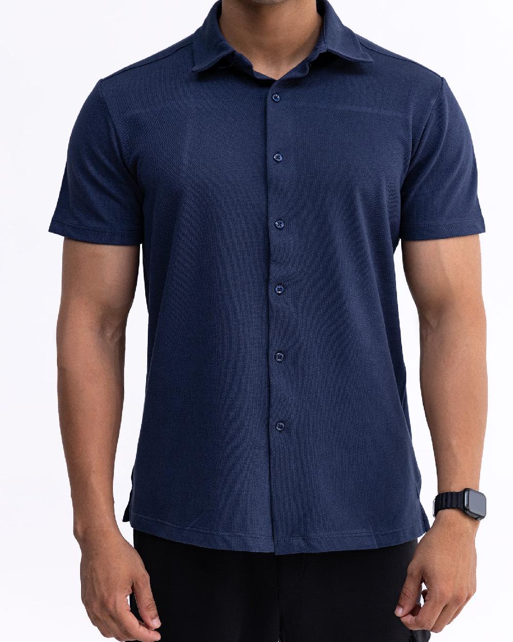 engine Men Button Down FT5120-00M-NVY