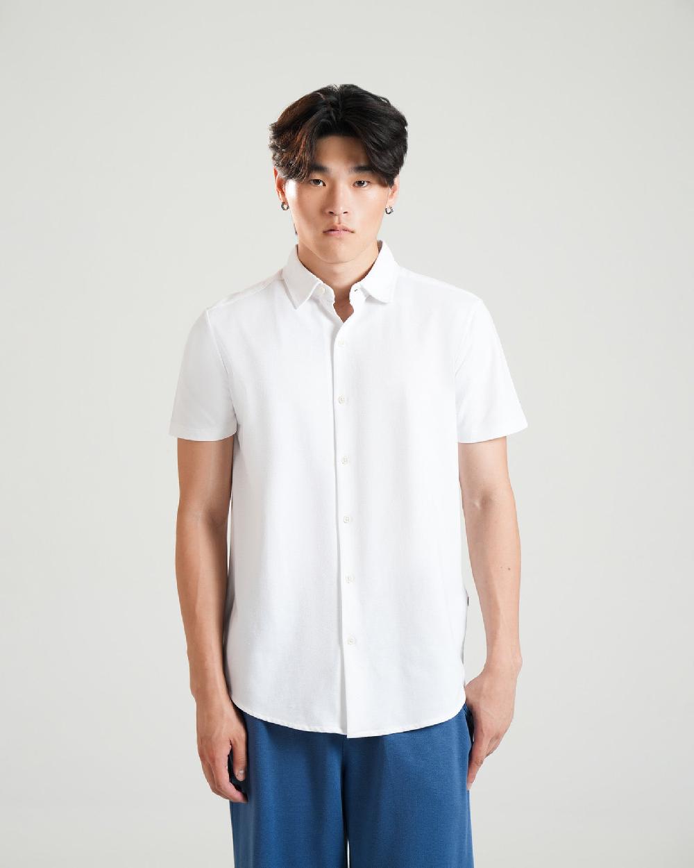 Engine Men Button Down FT5133-00L-WHT