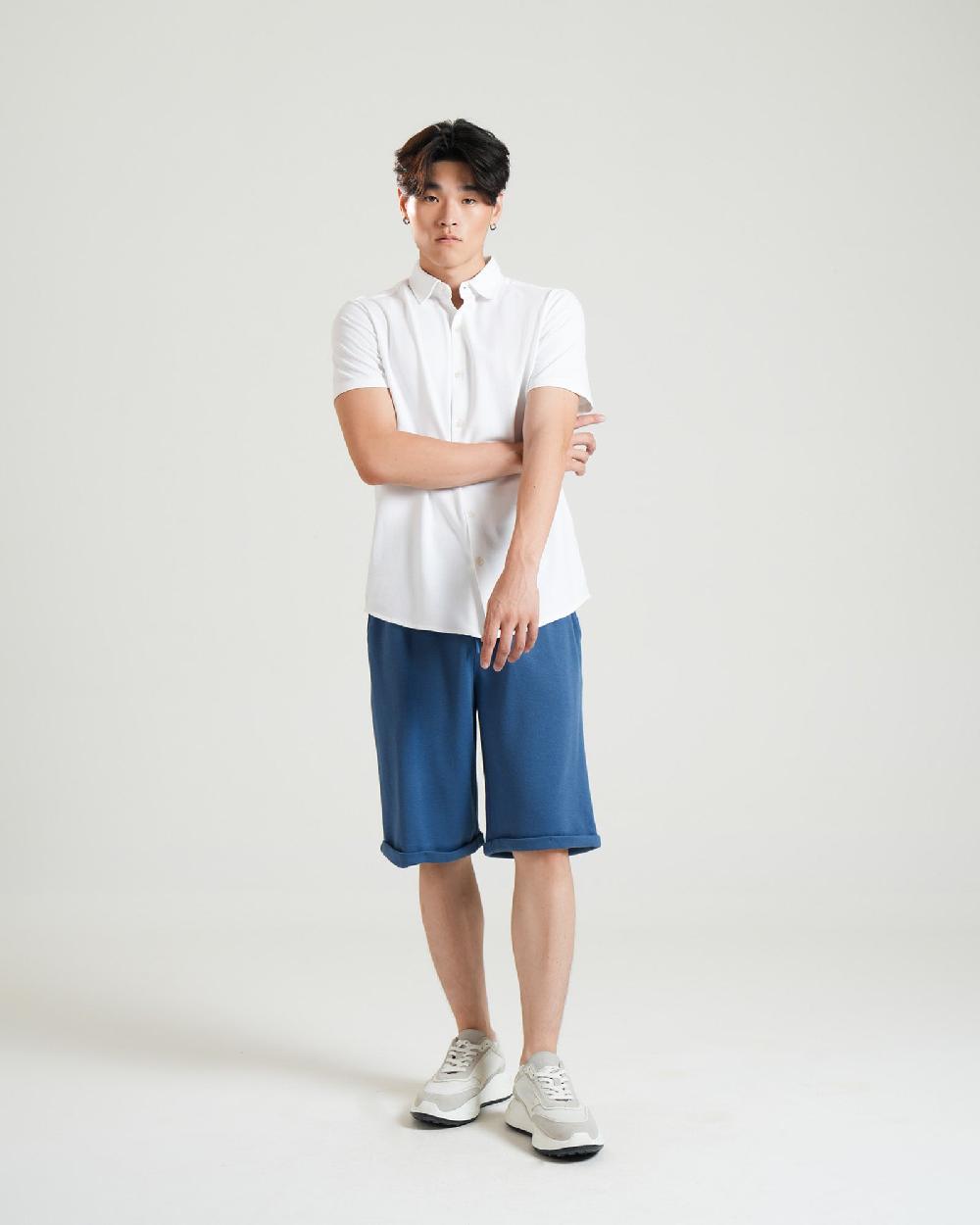 engine Men Button Down FT5133-00L-WHT