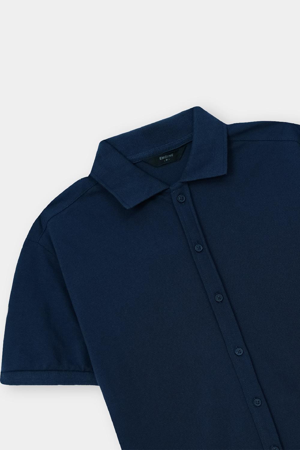 Engine Men Button Down FT5165-00L-NVY