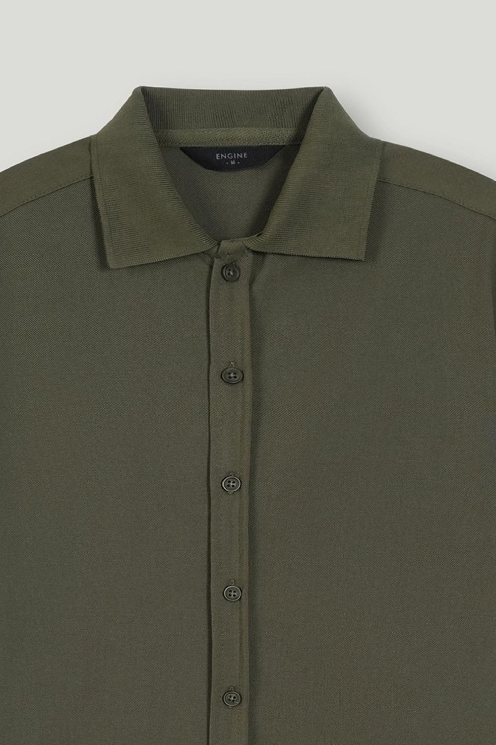 Engine Men Button Down FT5165-00L-OLV