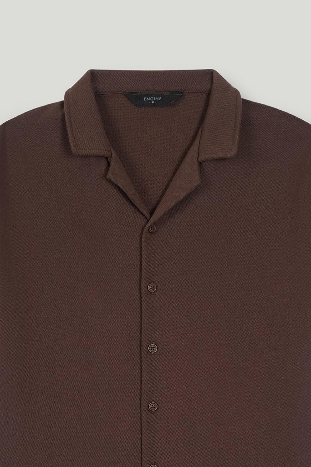 Engine Men Button Down FT5166-00L-BRN