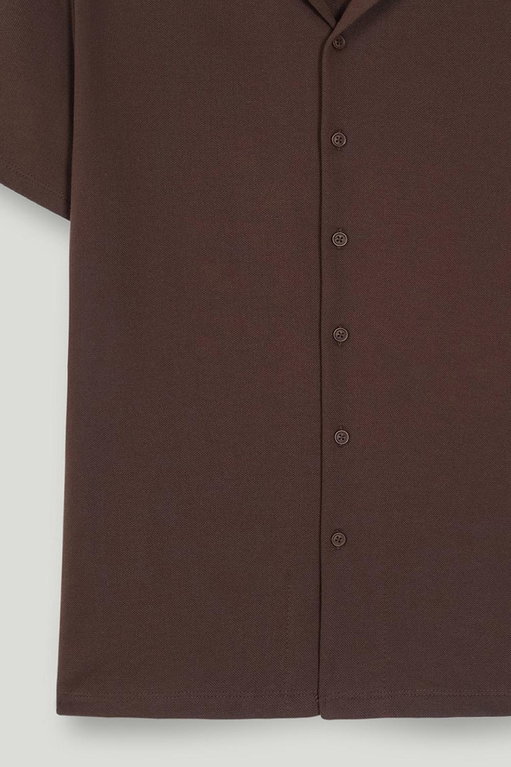 Engine Men Button Down FT5166-00L-BRN