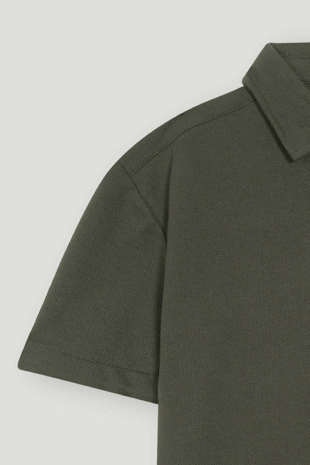 Engine Men Button Down FT5167-00L-OLV