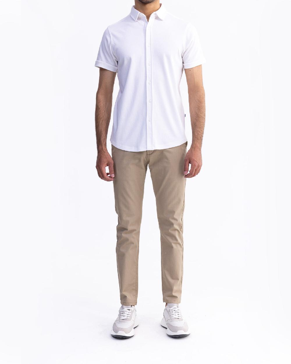 engine Men Button Down MT5004-00L-WHT