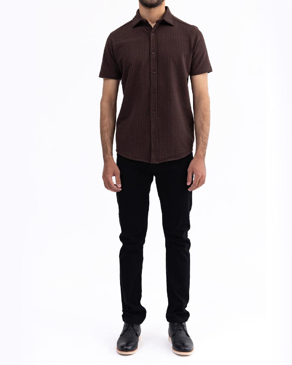 engine Men Button Down MT5010-00S-DBR