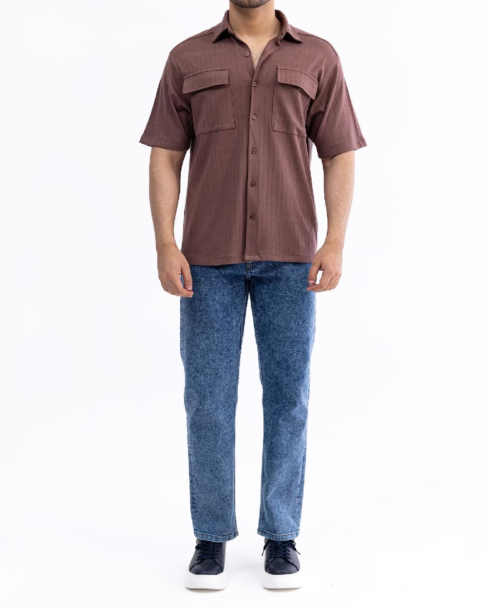 engine Men Button Down MT5026-00L-BRN