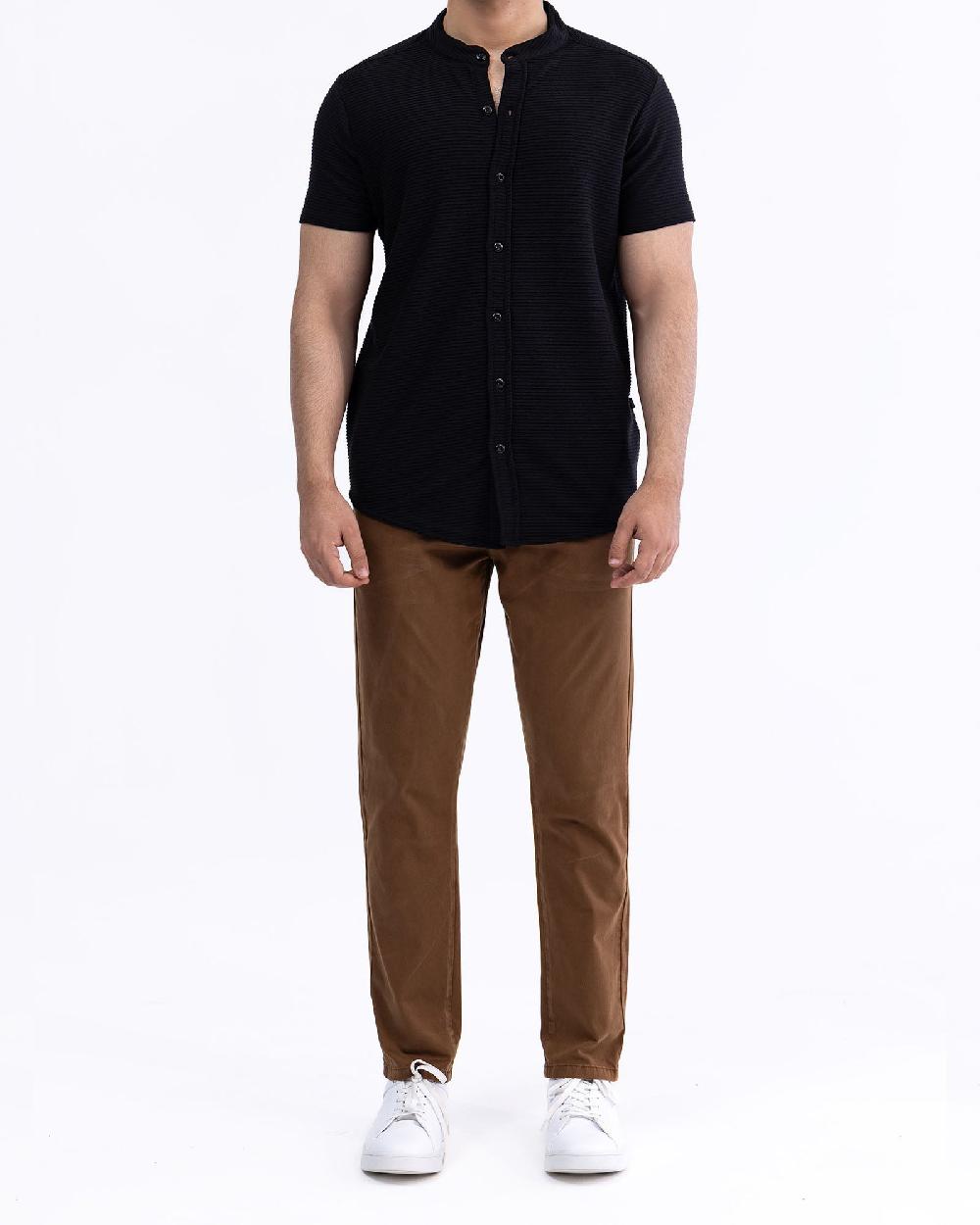 engine Men Button Down MT5033-00L-BLK