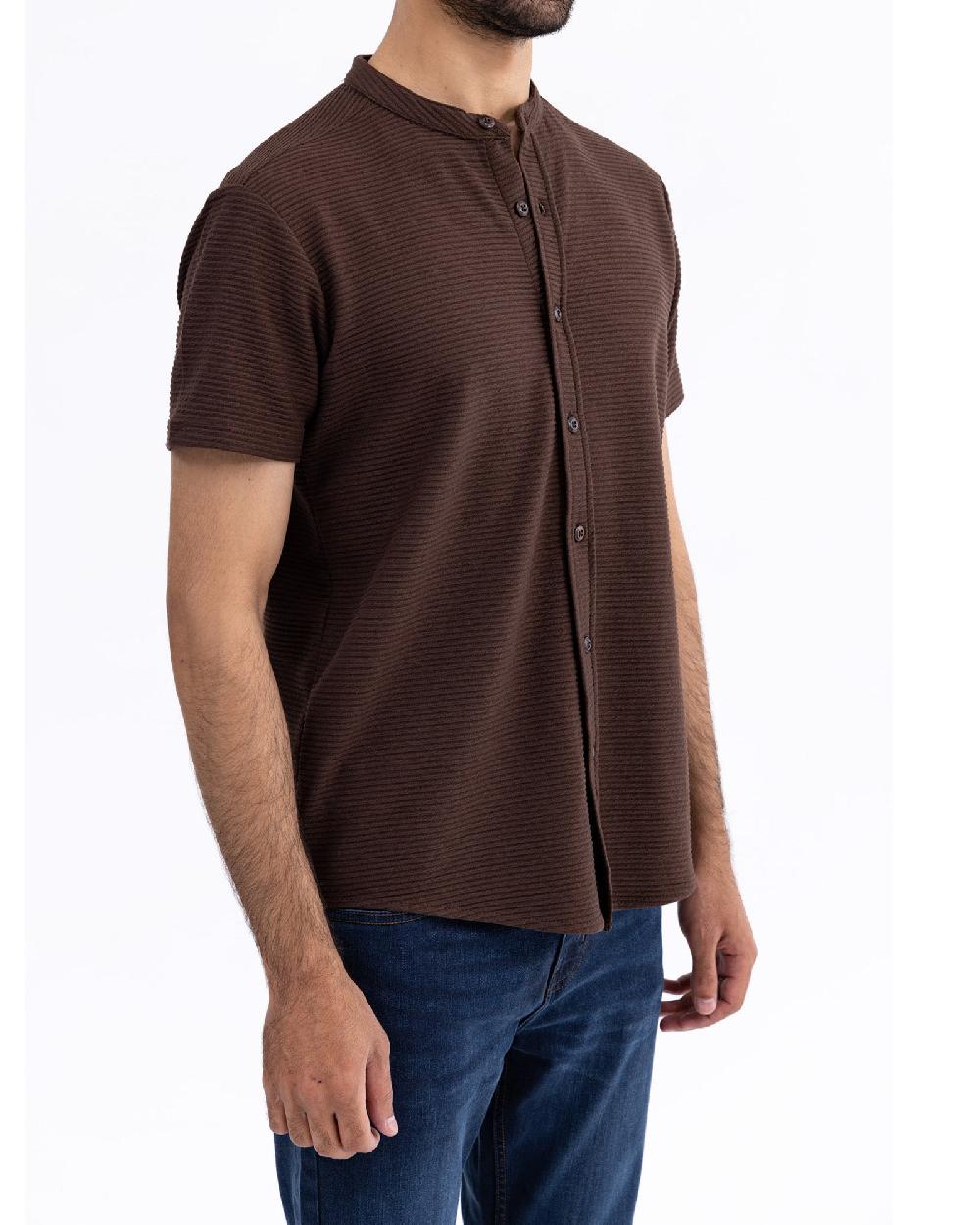 Engine Men Button Down MT5033-00S-BRN