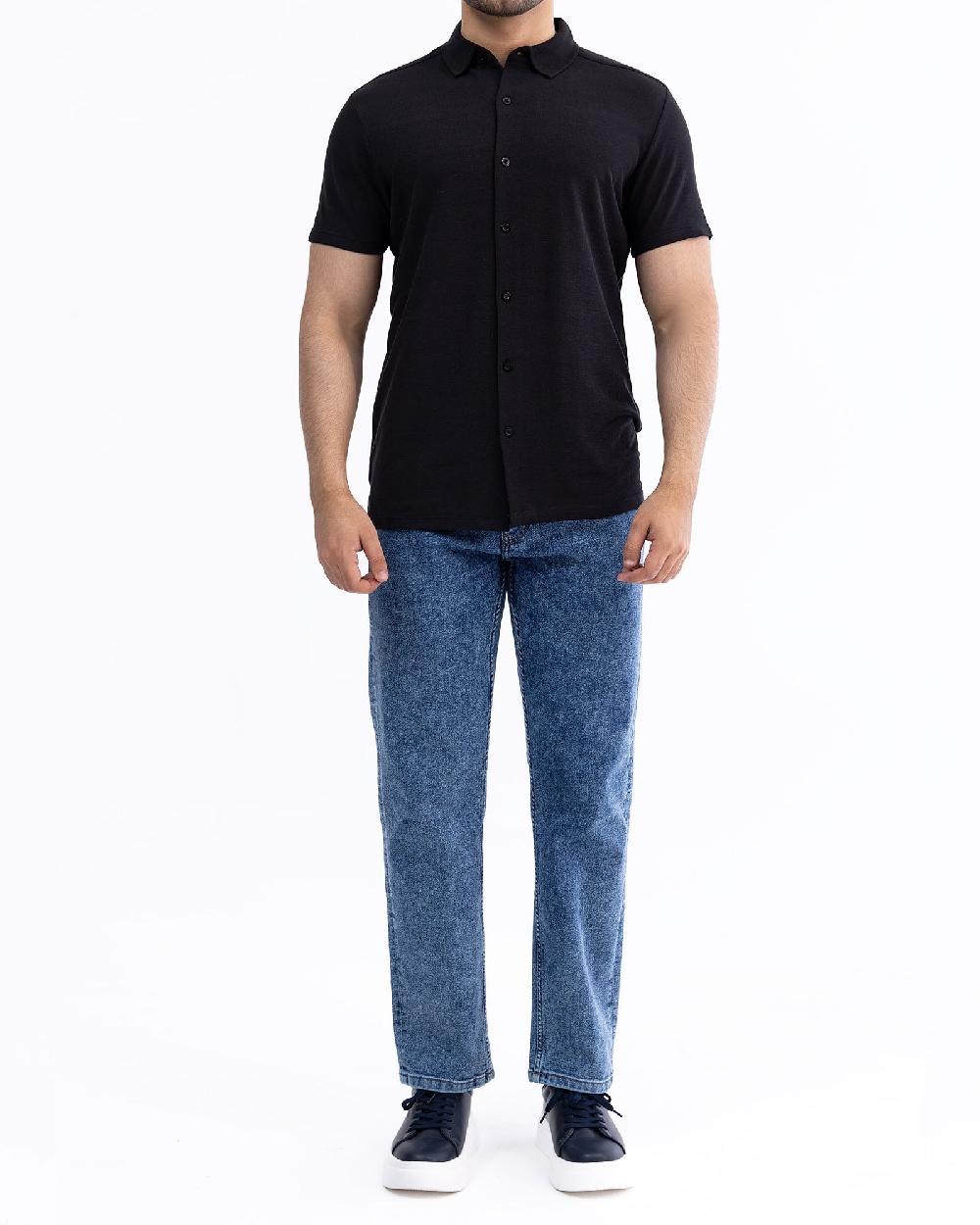 engine Men Button Down MT5052-00L-BLK