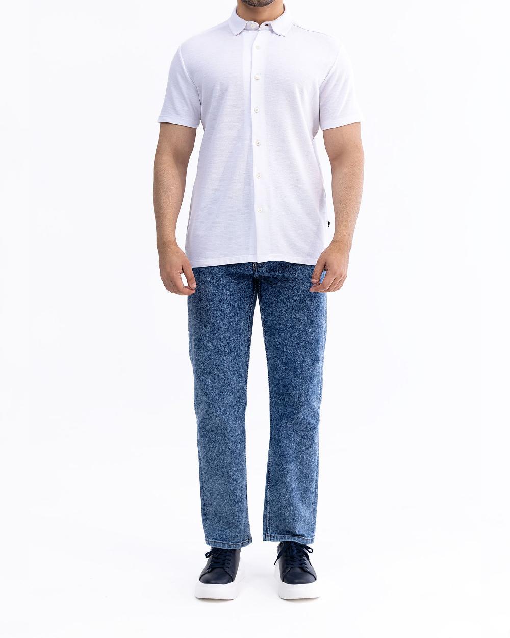 engine Men Button Down MT5052-00L-WHT