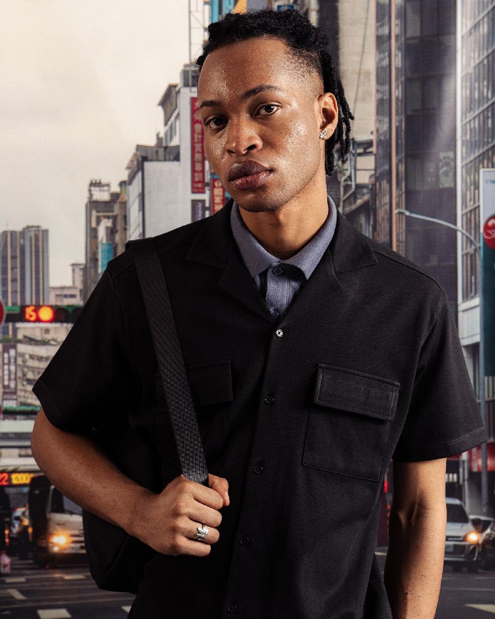 Engine Men Button Down MT5061-00L-BLK