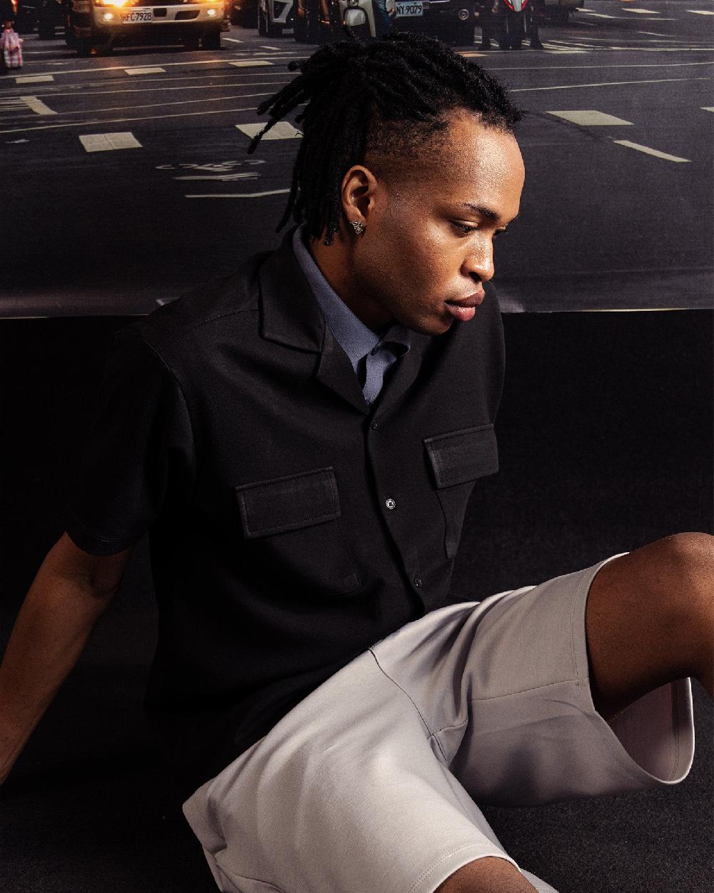 Engine Men Button Down MT5061-00L-BLK