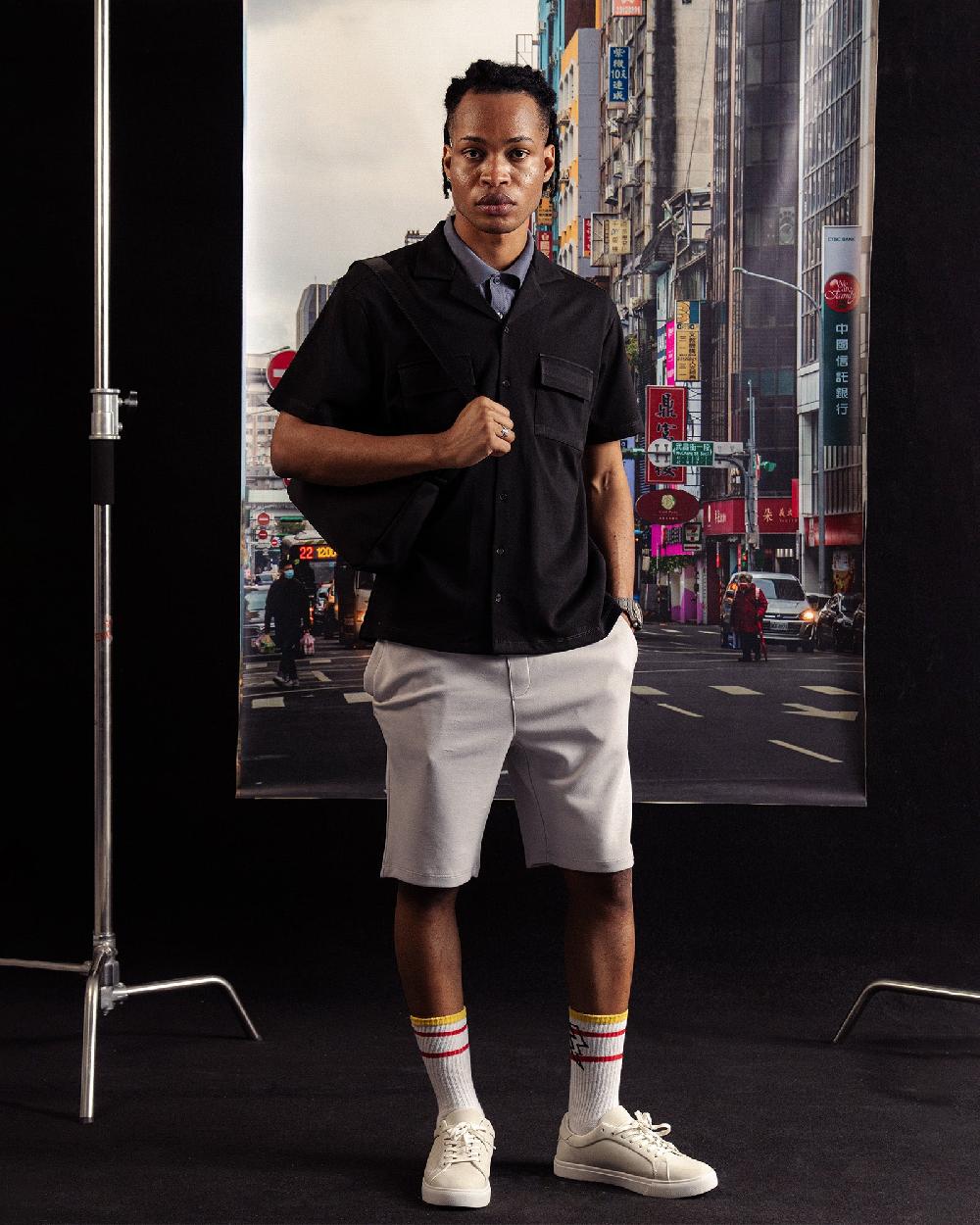 engine Men Button Down MT5061-00L-BLK