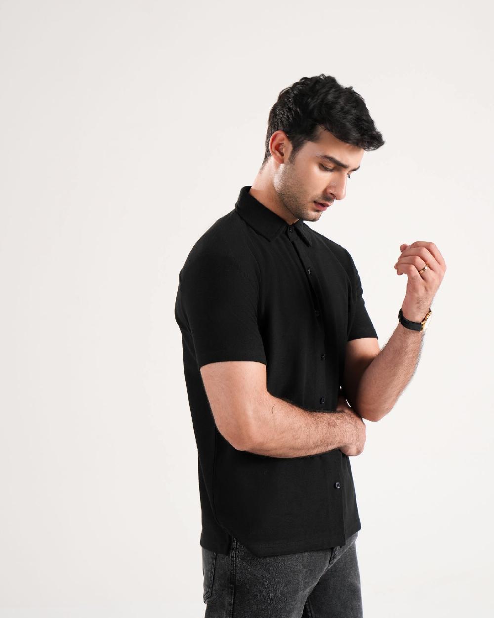 Engine Men Button Down MT5111-00L-BLK