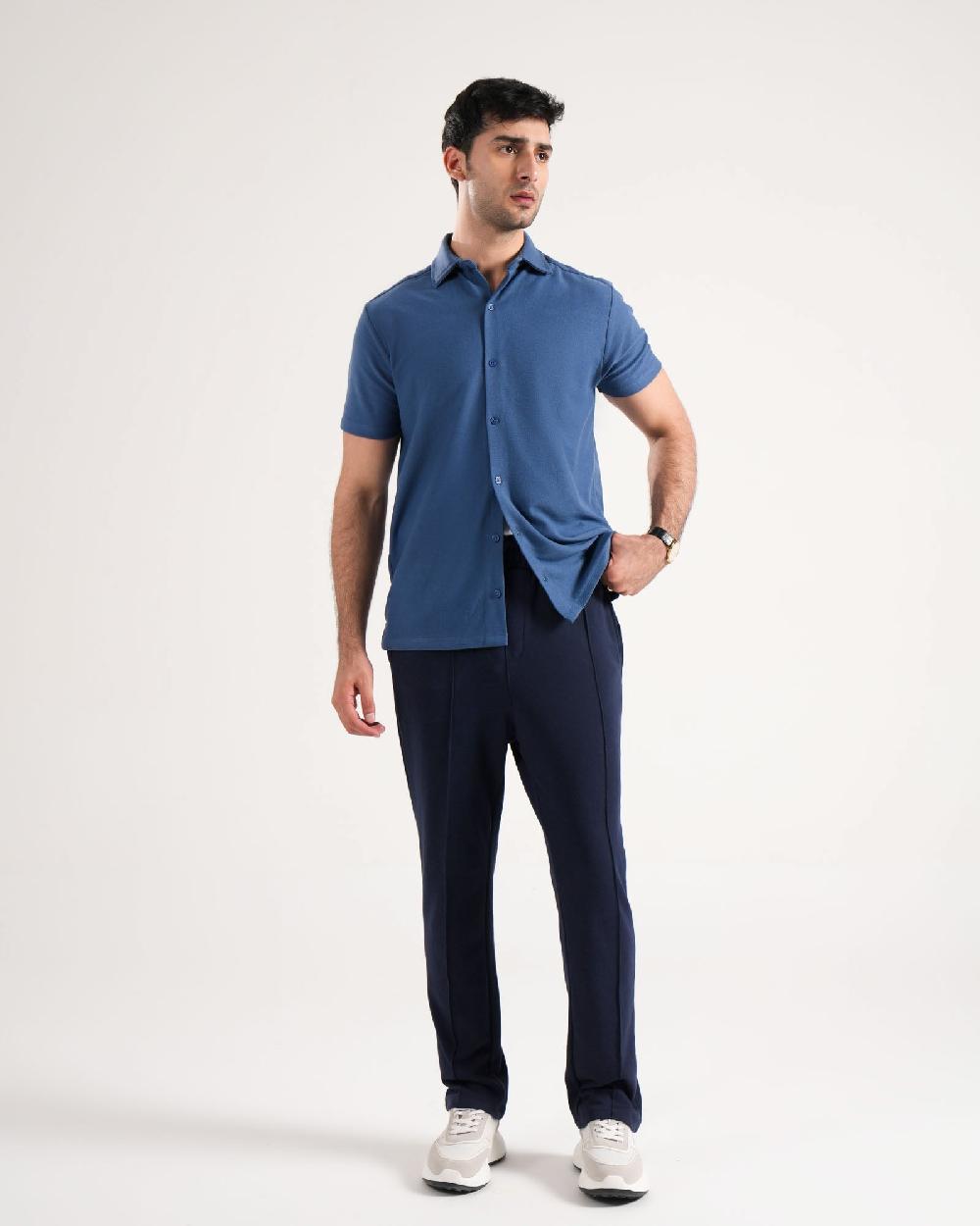 engine Men Button Down MT5111-00L-BLU