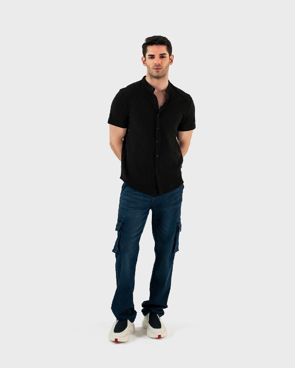 engine Men Button Down MT5150-00S-BLK