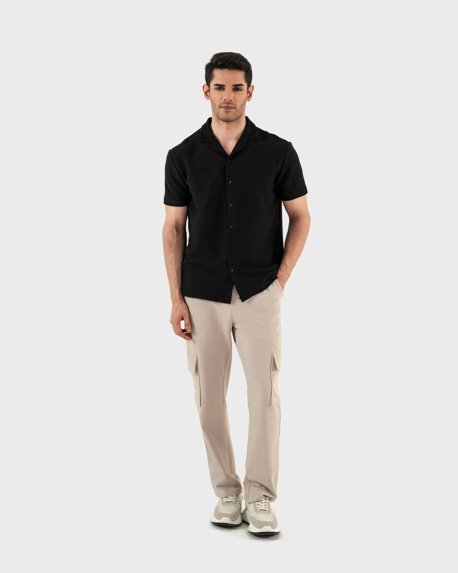 engine Men Button Down MT5154-00S-BLK